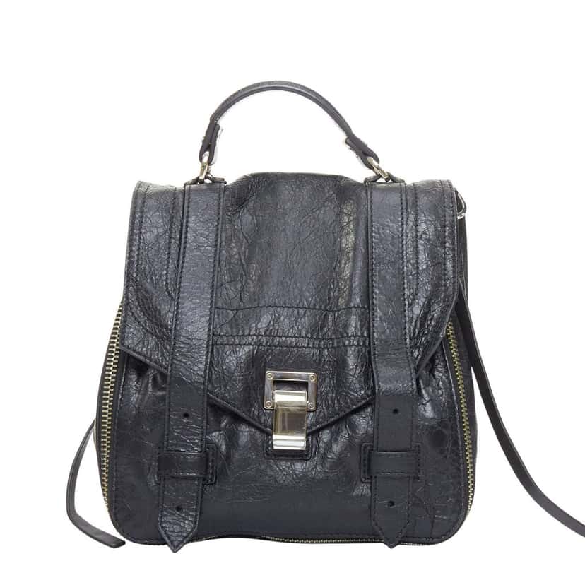 Proenza Schouler PS1 Black Leather Good condition - Front View