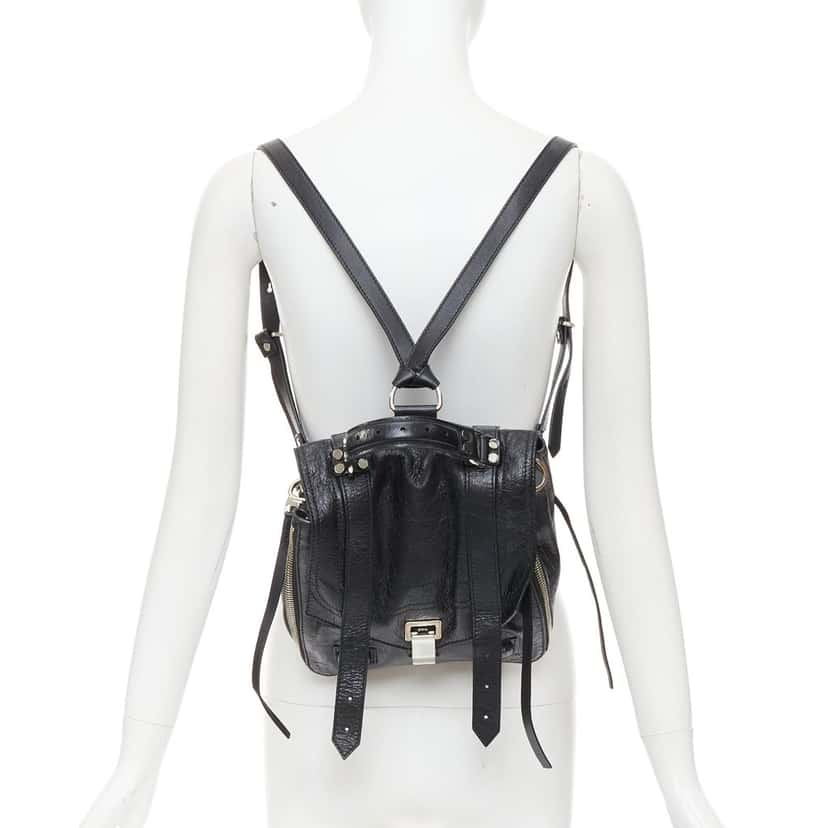 Proenza Schouler PS1 Black Leather Good condition - Back View