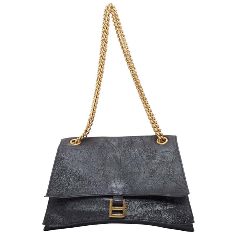 Balenciaga Crush Black Leather Good condition - Front View