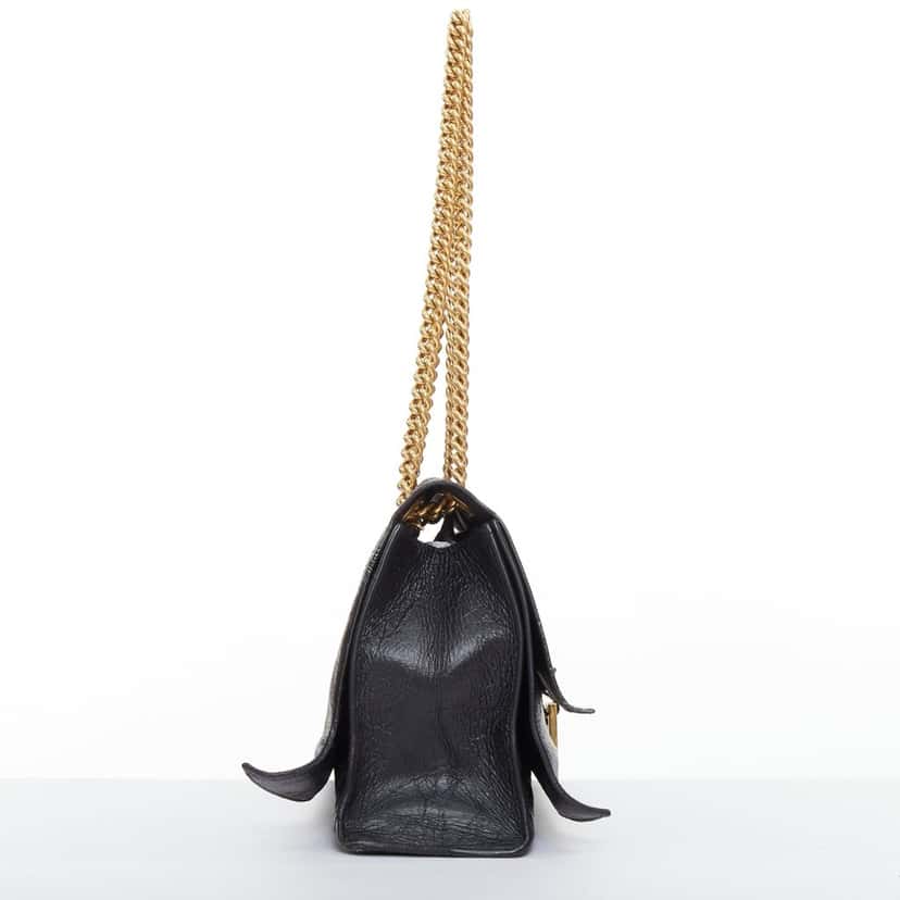 Balenciaga Crush Black Leather Good condition - Model View