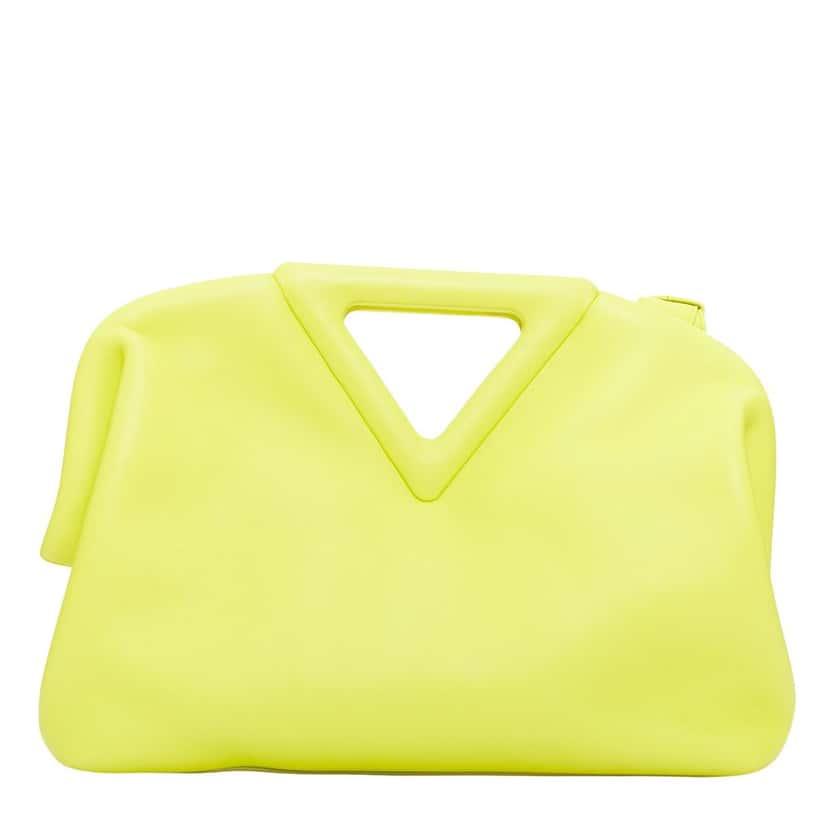 Bottega Veneta Medium Point Green Leather Fair condition - Front View