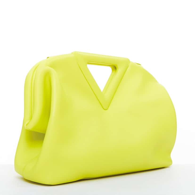 Bottega Veneta Medium Point Green Leather Fair condition - Inside View