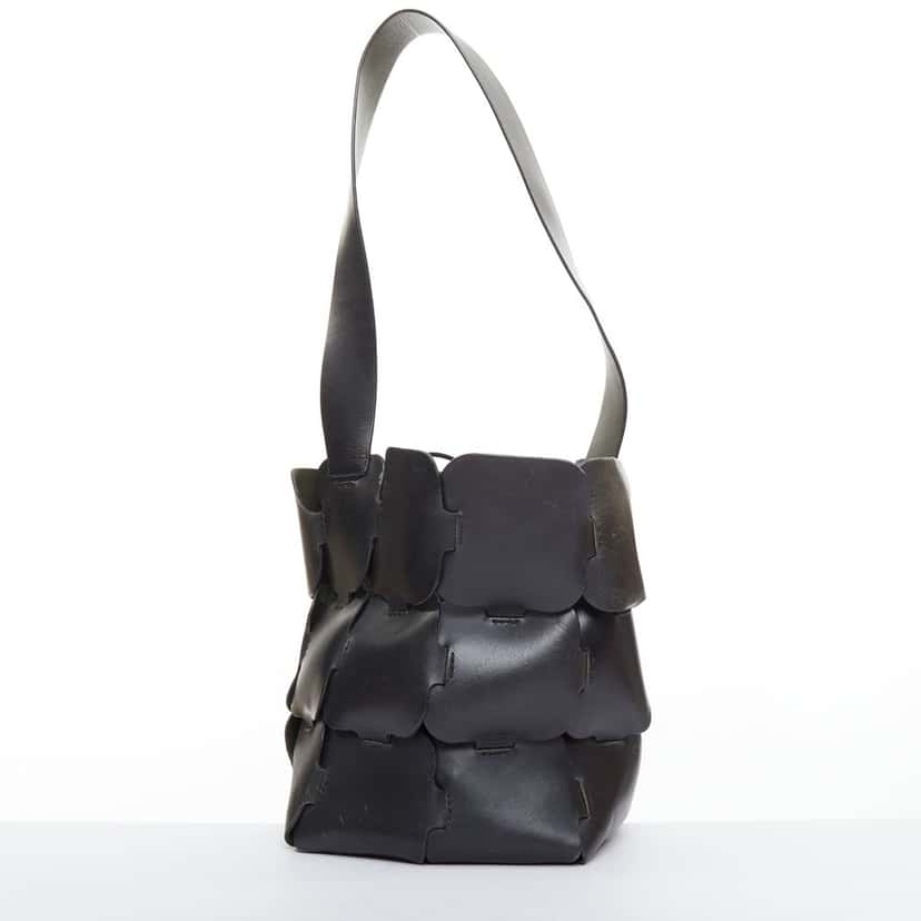 Paco Rabanne Bucket Black Leather Fair condition - Box View