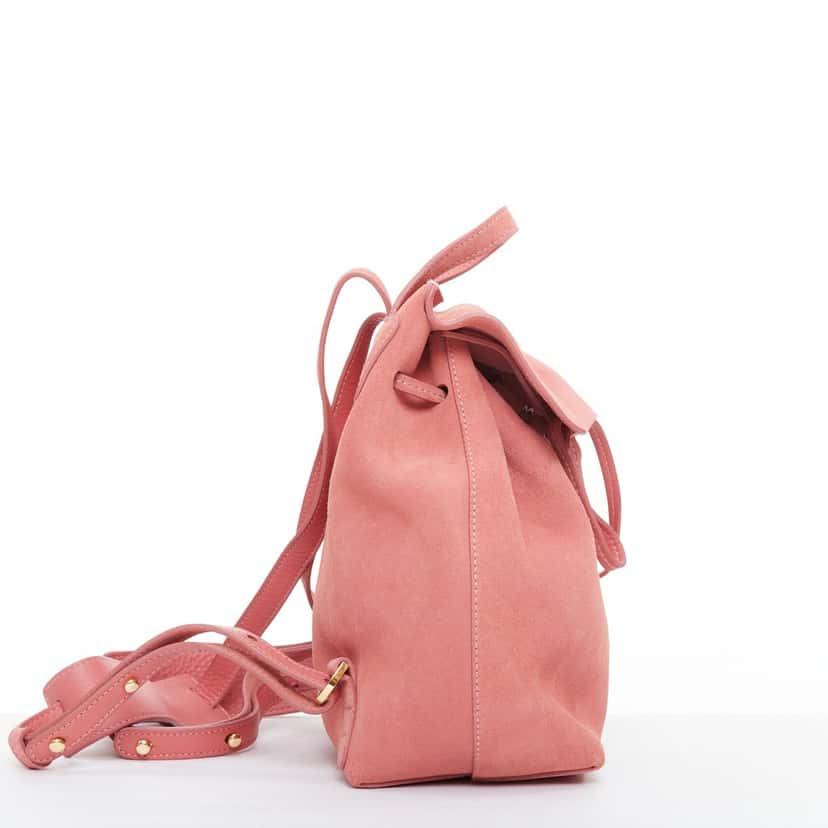 Mansur Gavriel Suede Mini Backpack Pink Suede Good condition - Model View