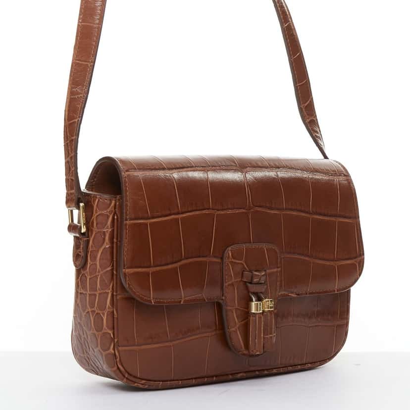 Celine Medium Tassel Brown Leather Very good condition - Inside View