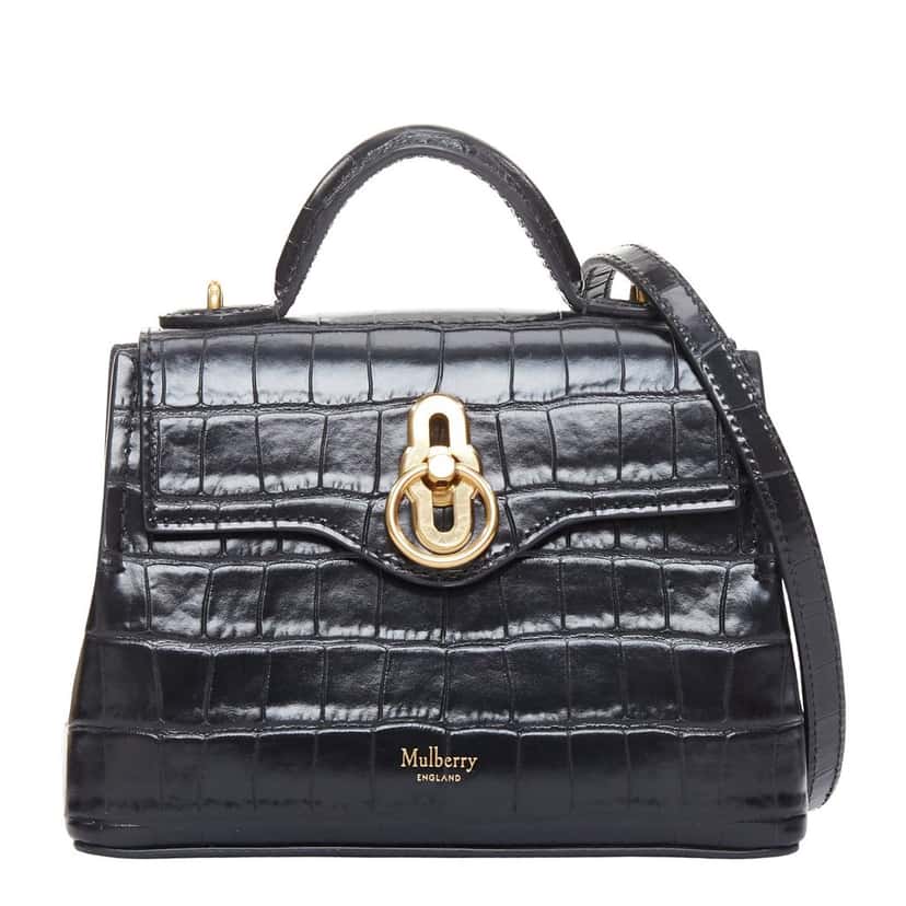 Mulberry Micro Seaton Black Leather Very good condition - Front View