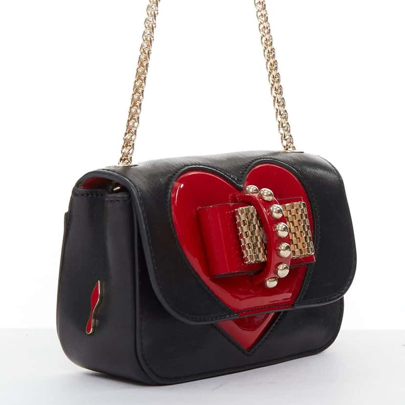 Christian Louboutin Sweet Charity Heart Black Leather Good condition - Inside View