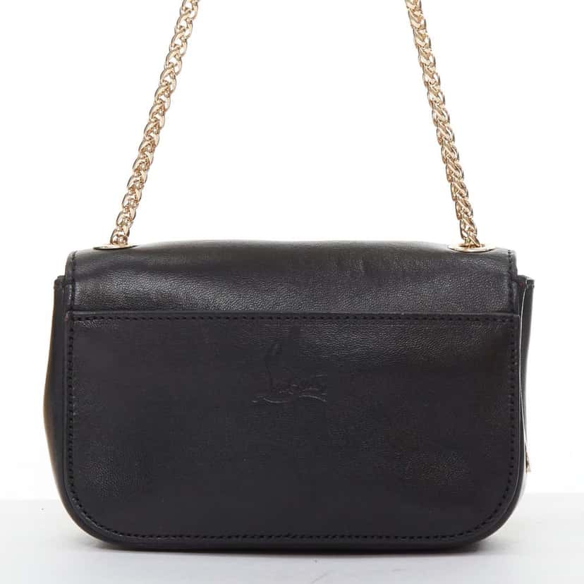 Christian Louboutin Sweet Charity Heart Black Leather Good condition - Box View