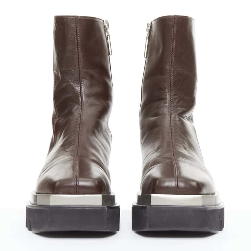 Peter Do Napa Moto Brown Leather Fair condition - Inside View