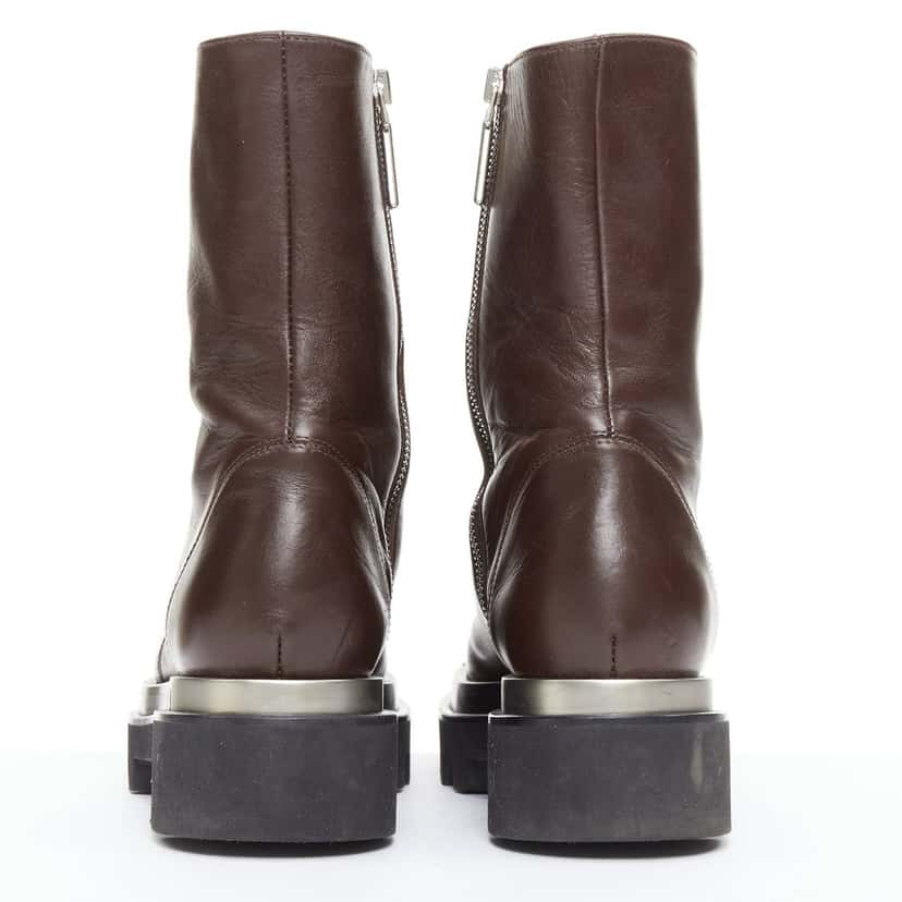 Peter Do Napa Moto Brown Leather Fair condition - Box View