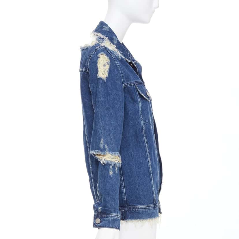 Acne Studios Fever Torn Blue Denim Very good condition - Box View