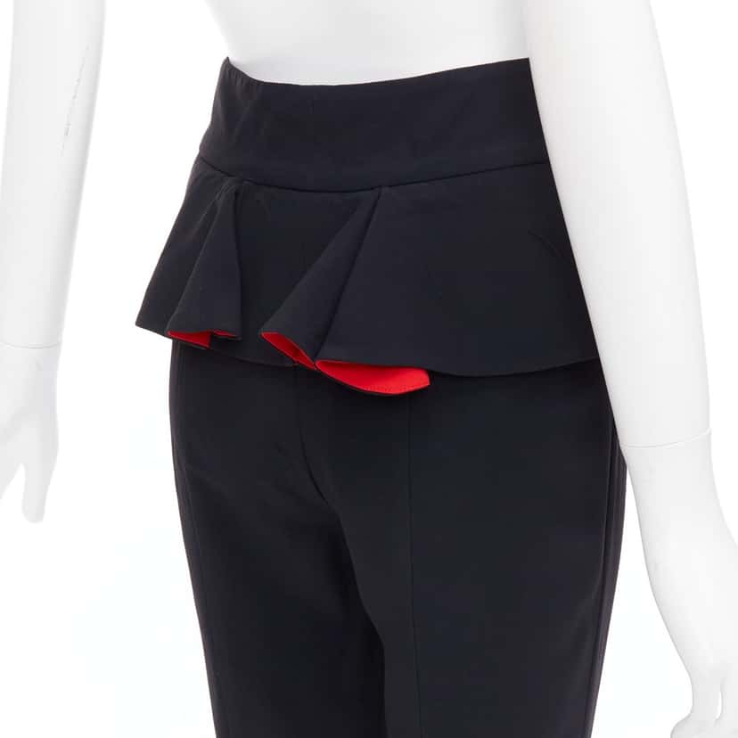 Alexander McQueen Leather Legging Pants Black Very good condition - Back View