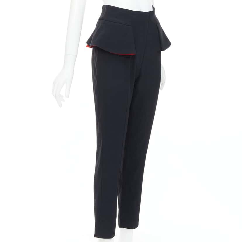 Alexander McQueen Leather Legging Pants Black Very good condition - Inside View
