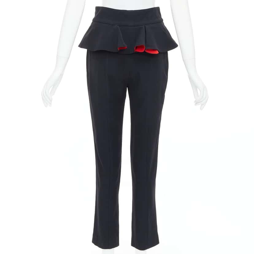 Alexander McQueen Leather Legging Pants Black Very good condition - Box View