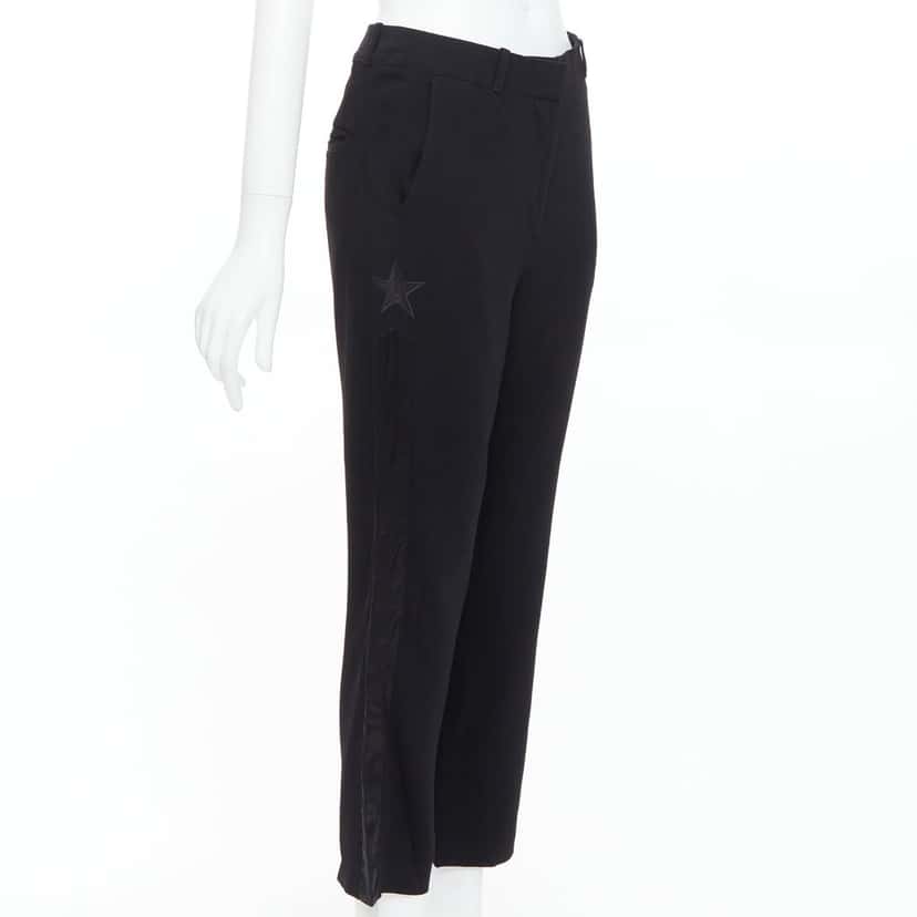 Givenchy Flare Cropped Pants Black Viscose Very good condition - Inside View