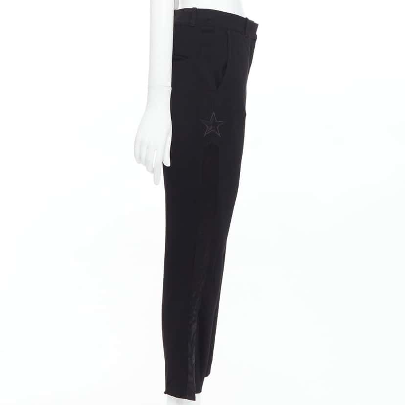 Givenchy Flare Cropped Pants Black Viscose Very good condition - Model View
