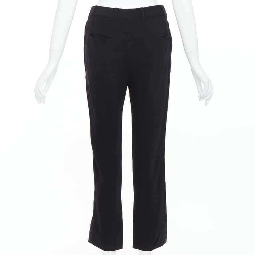 Givenchy Flare Cropped Pants Black Viscose Very good condition - Box View