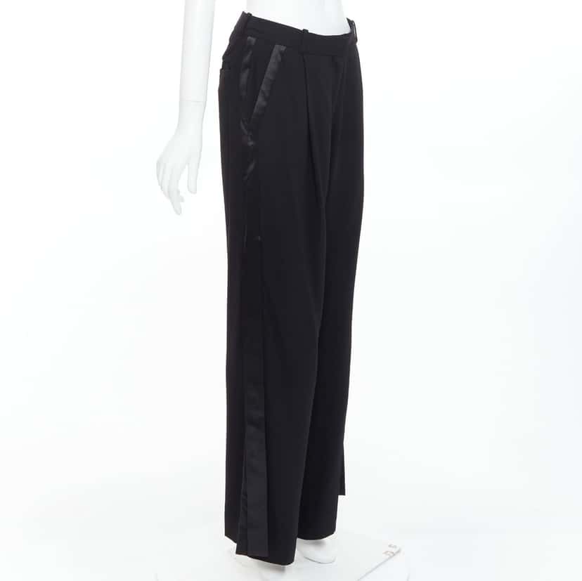 Givenchy Fringe Wide Pants Black Viscose Very good condition - Inside View