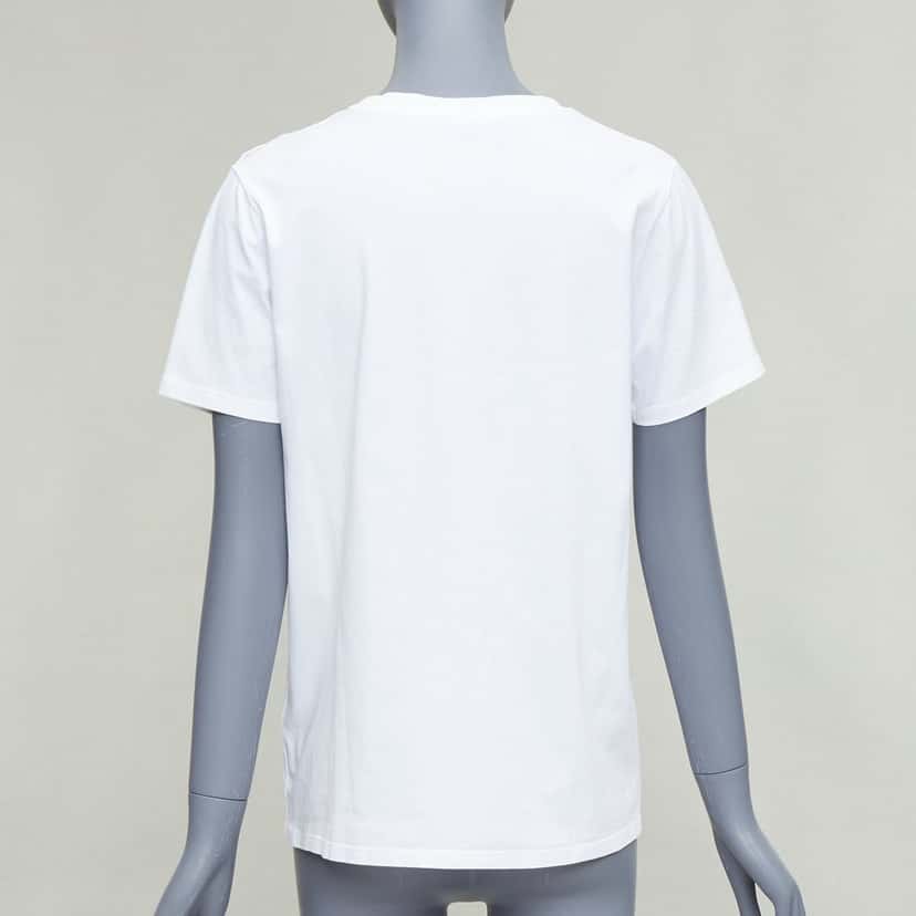 Balmain Gold Foil Logo Tee White Cotton Good condition - Box View