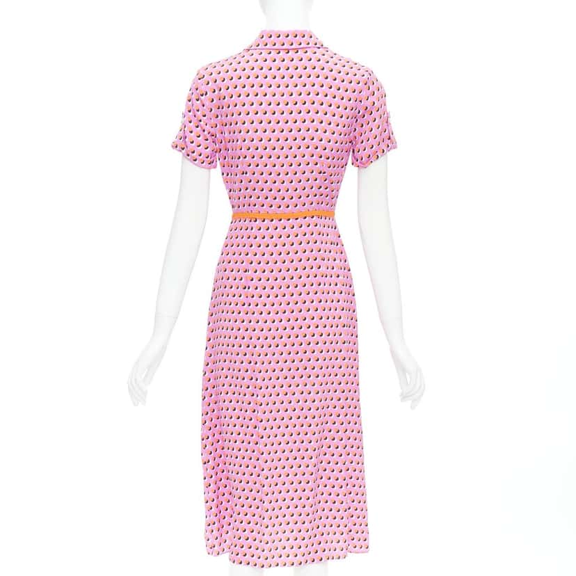 Diane von Furstenberg Georgia Pink Silk Very good condition - Box View