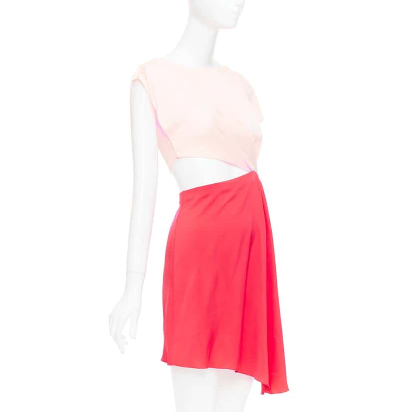 Vionnet Draped Cutout Dress Red Silk Very good condition - Inside View