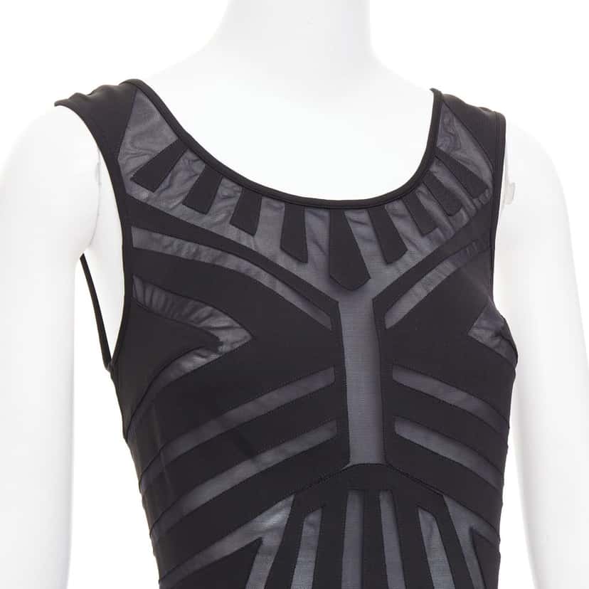 La Perla Contour Panels Dress Black Polyamide Very good condition - Back View