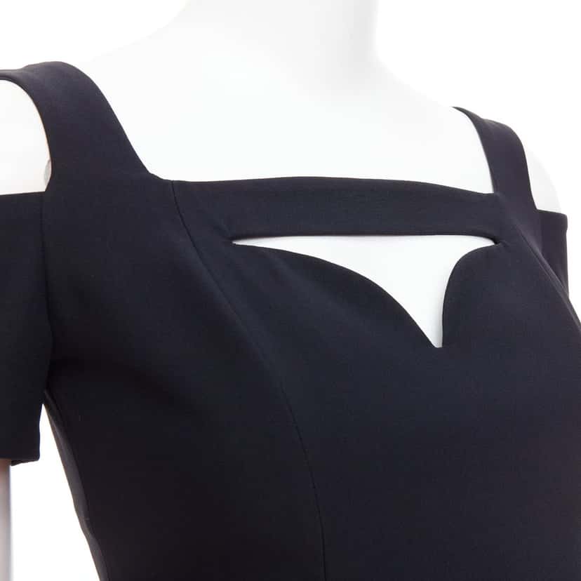 Alexander McQueen Cold Shoulder Top Black Very good condition - Back View