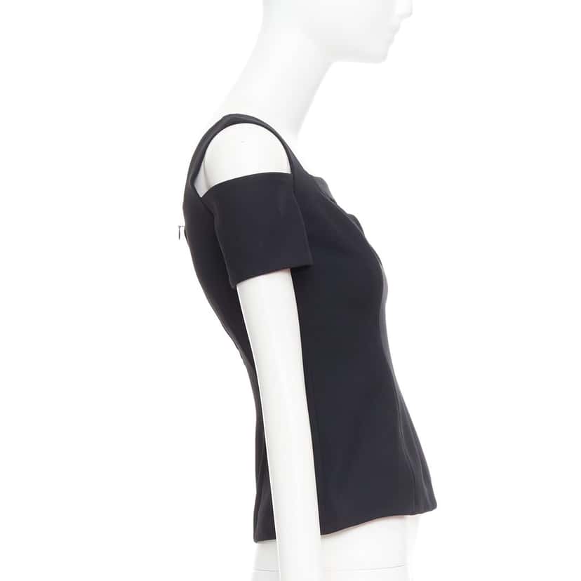 Alexander McQueen Cold Shoulder Top Black Very good condition - Model View