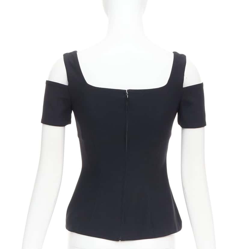 Alexander McQueen Cold Shoulder Top Black Very good condition - Box View
