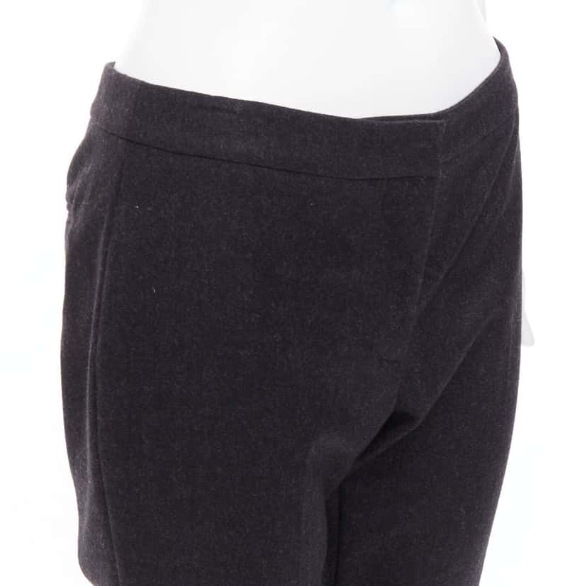 Alexander McQueen Tapered Bootcut Pants Grey Wool Very good condition - Back View