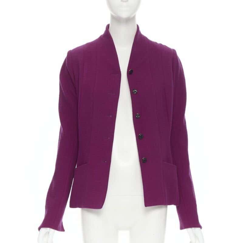 Karl Lagerfeld Graphic Blazer Skirt Purple Wool Very good condition - Inside View