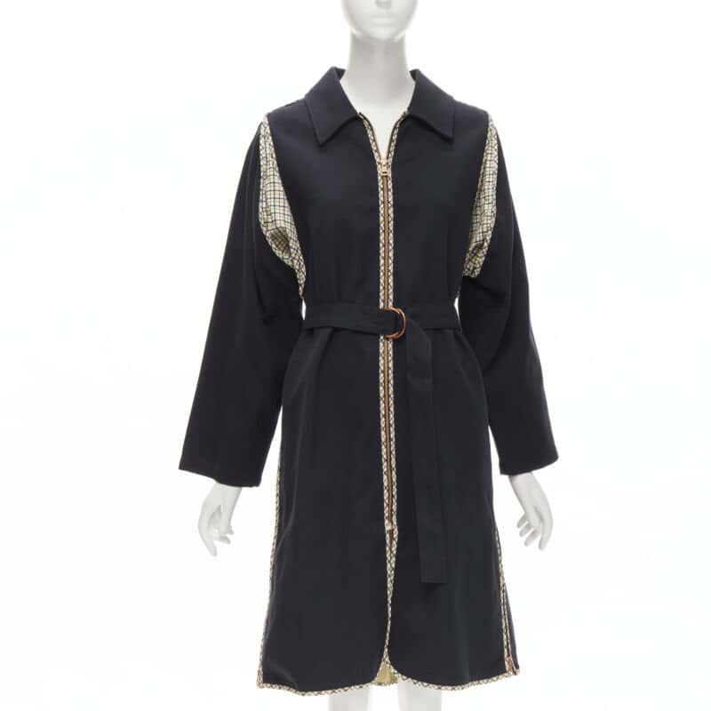 See By Chloe Black Zip Car Coat Black Cotton Never worn - Front View