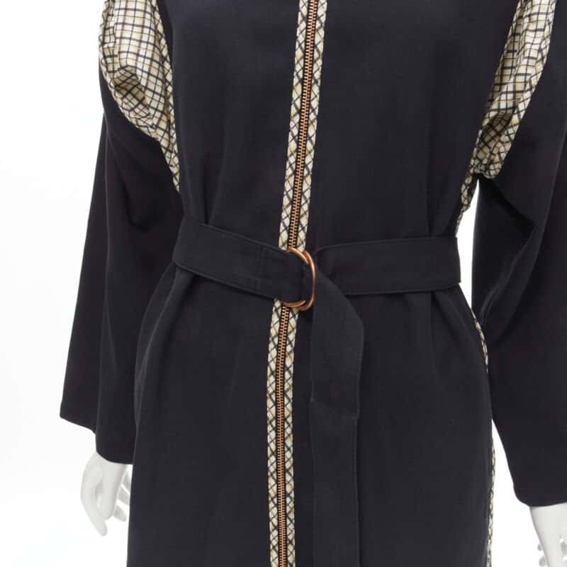 See By Chloe Black Zip Car Coat Black Cotton Never worn - Back View