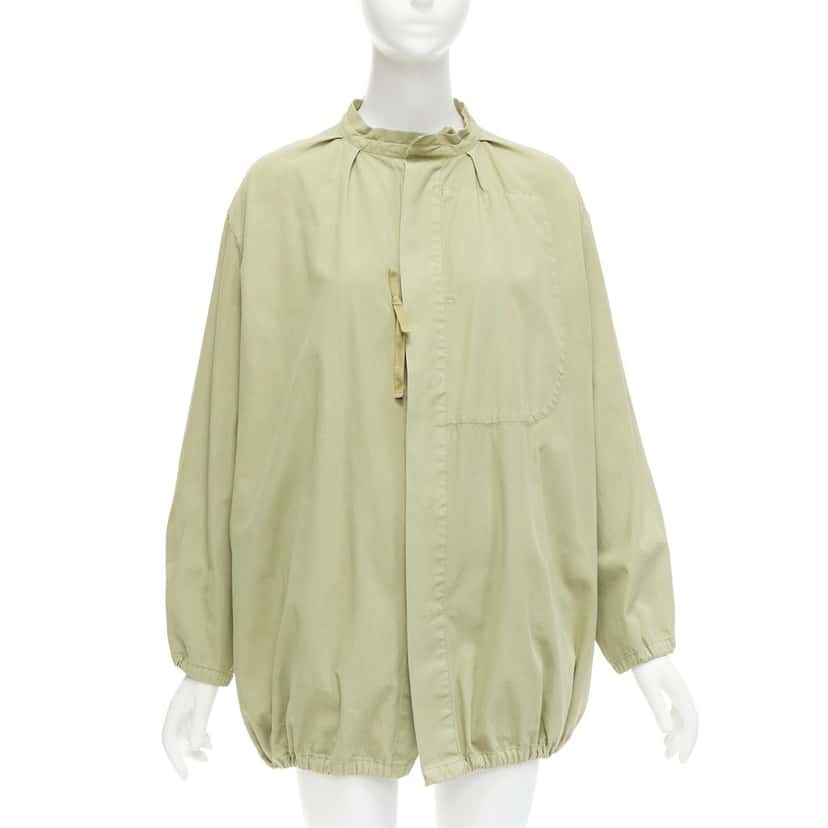 OTHER BRAND Green Drawstring Parka Green Cotton Very good condition - Inside View