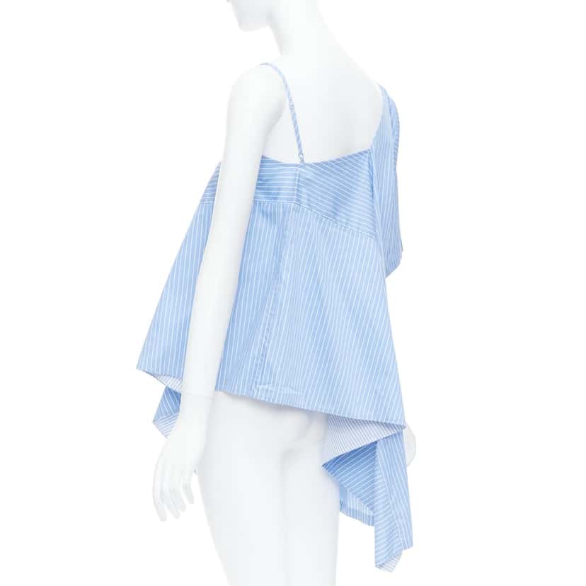 MAISON MARTIN MARGIELA Deconstructed Cami Top Blue Cotton Never worn - Back View