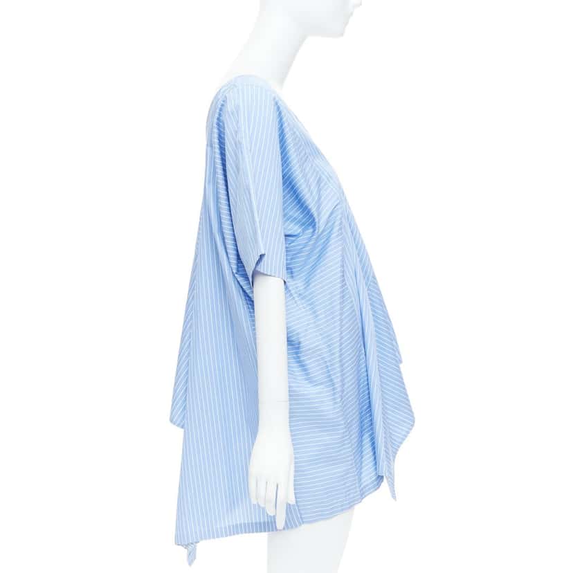 MAISON MARTIN MARGIELA Deconstructed Cami Top Blue Cotton Never worn - Model View