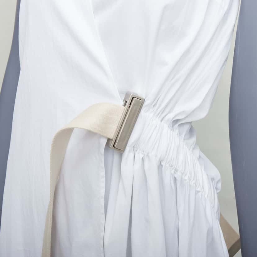 Acne Studios Chen Poplin White Cotton Fair condition - Back View