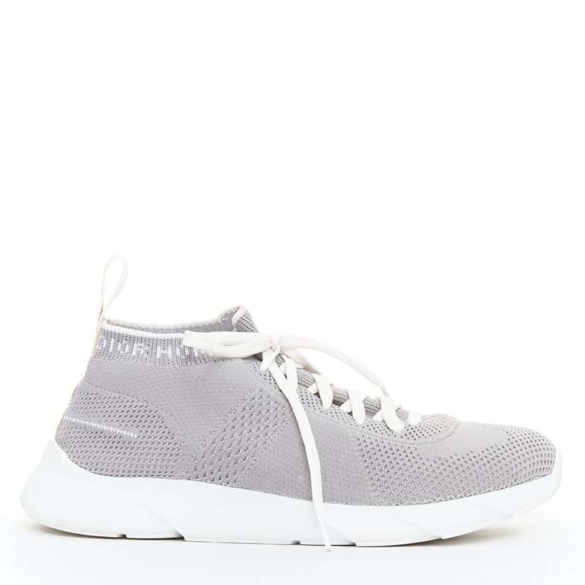 Dior Logo Knit Sneakers Grey Very good condition - Front View