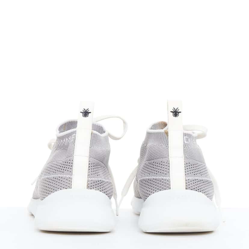 Dior Logo Knit Sneakers Grey Very good condition - Box View