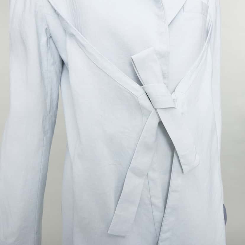 Jacquemus Hemp Wool Blazer Blue Fair condition - Back View