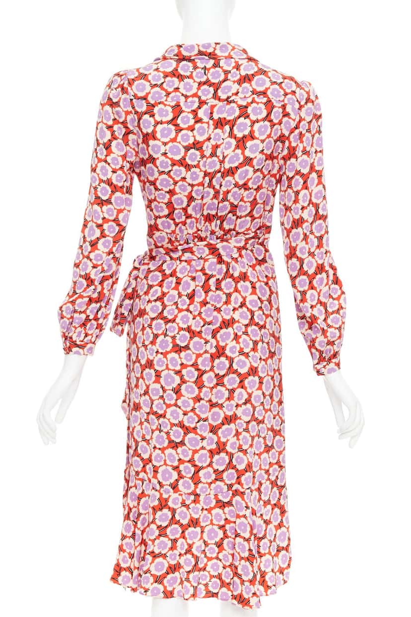 Diane von Furstenberg Carla Red Silk Very good condition - Box View