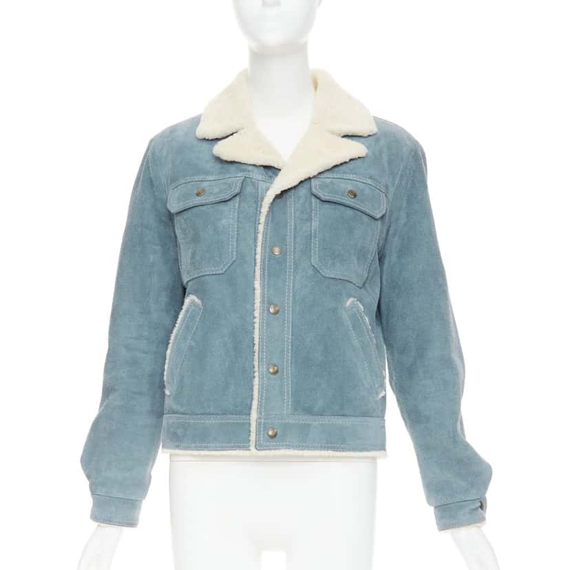 Saint Laurent Product Blue Suede Fair condition - Front View