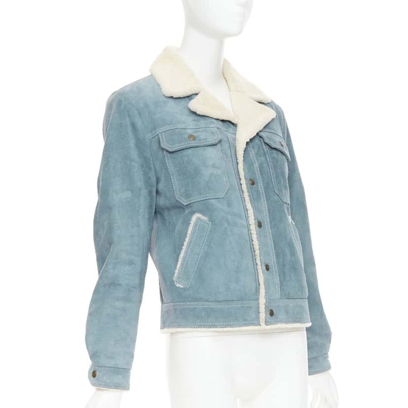 Saint Laurent Product Blue Suede Fair condition - Inside View