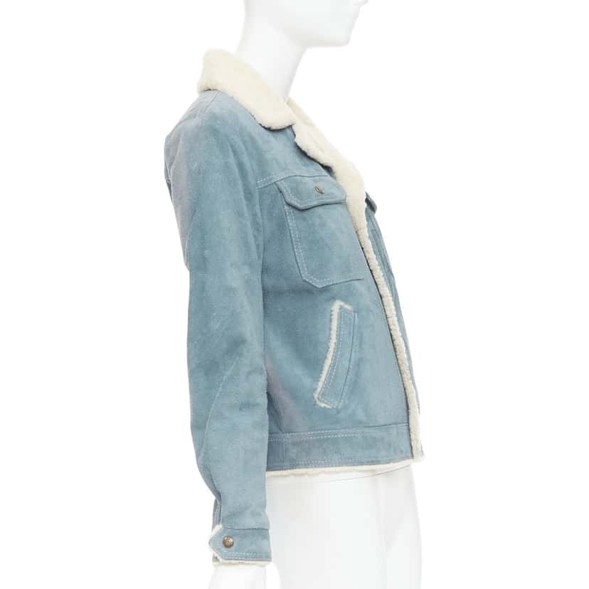 Saint Laurent Product Blue Suede Fair condition - Model View