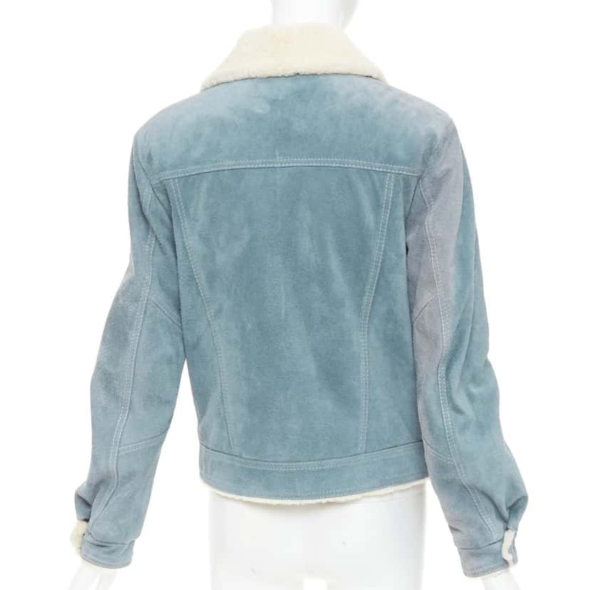 Saint Laurent Product Blue Suede Fair condition - Box View