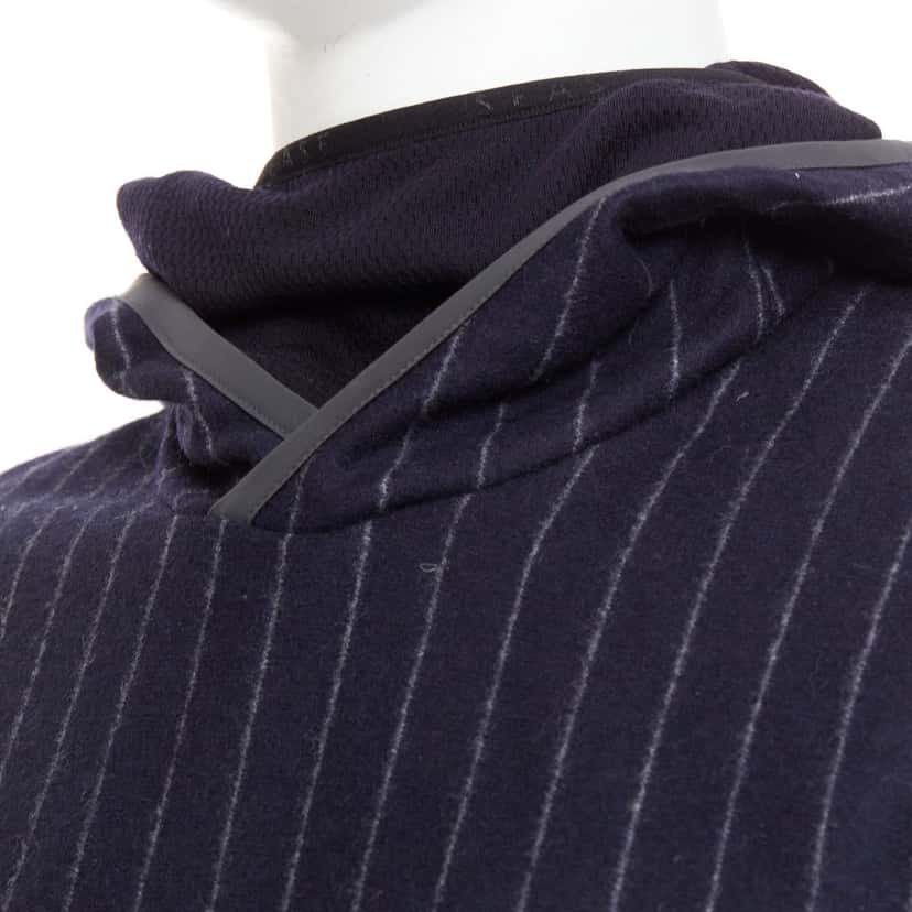 Sease Drone Hood Navy Wool Very good condition - Back View