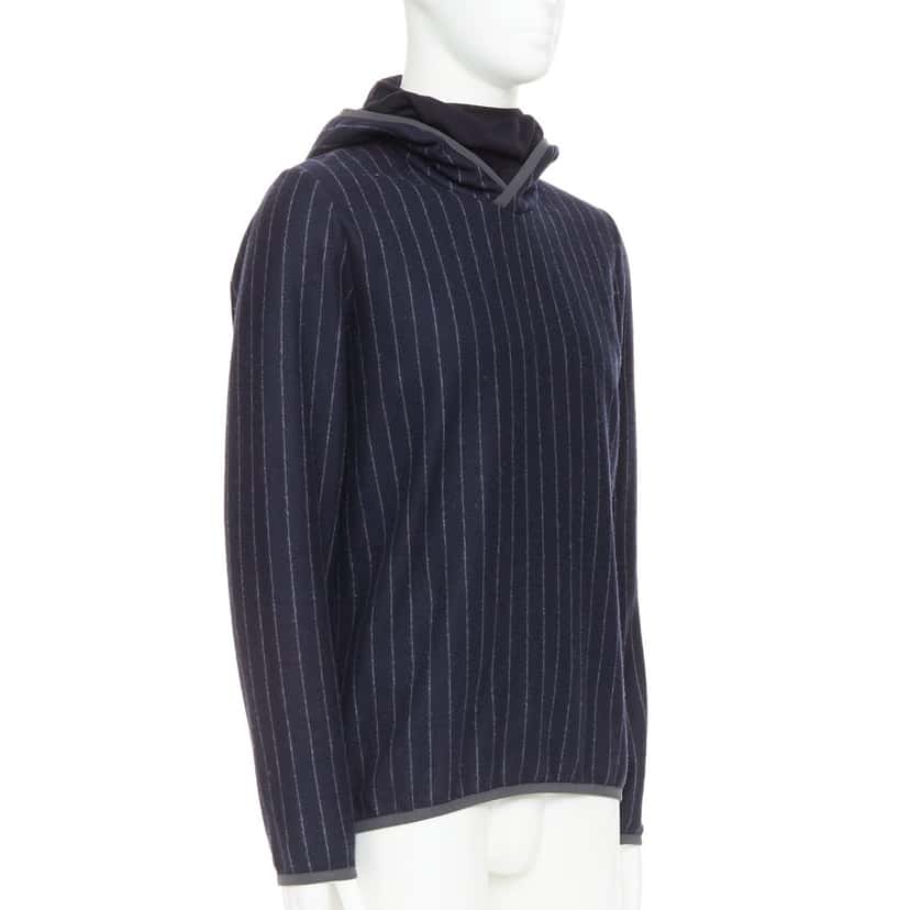 Sease Drone Hood Navy Wool Very good condition - Inside View