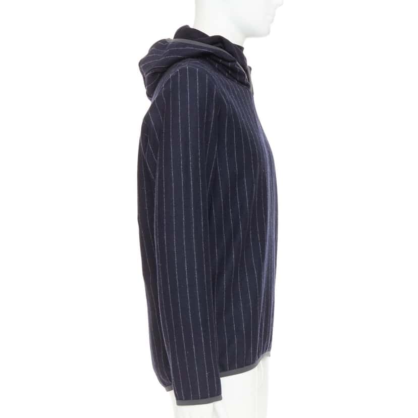 Sease Drone Hood Navy Wool Very good condition - Model View