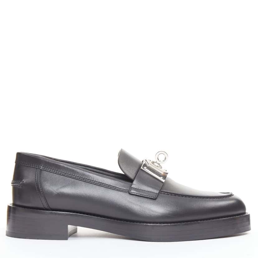 Hermes Hot 40 Loafer Black Leather Good condition - Inside View