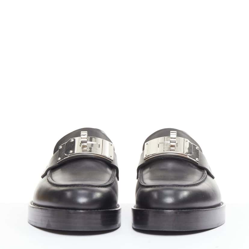 Hermes Hot 40 Loafer Black Leather Good condition - Model View